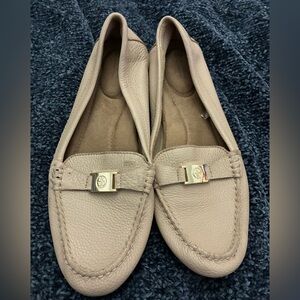 Giani Bernini Taupe Leather Loafers